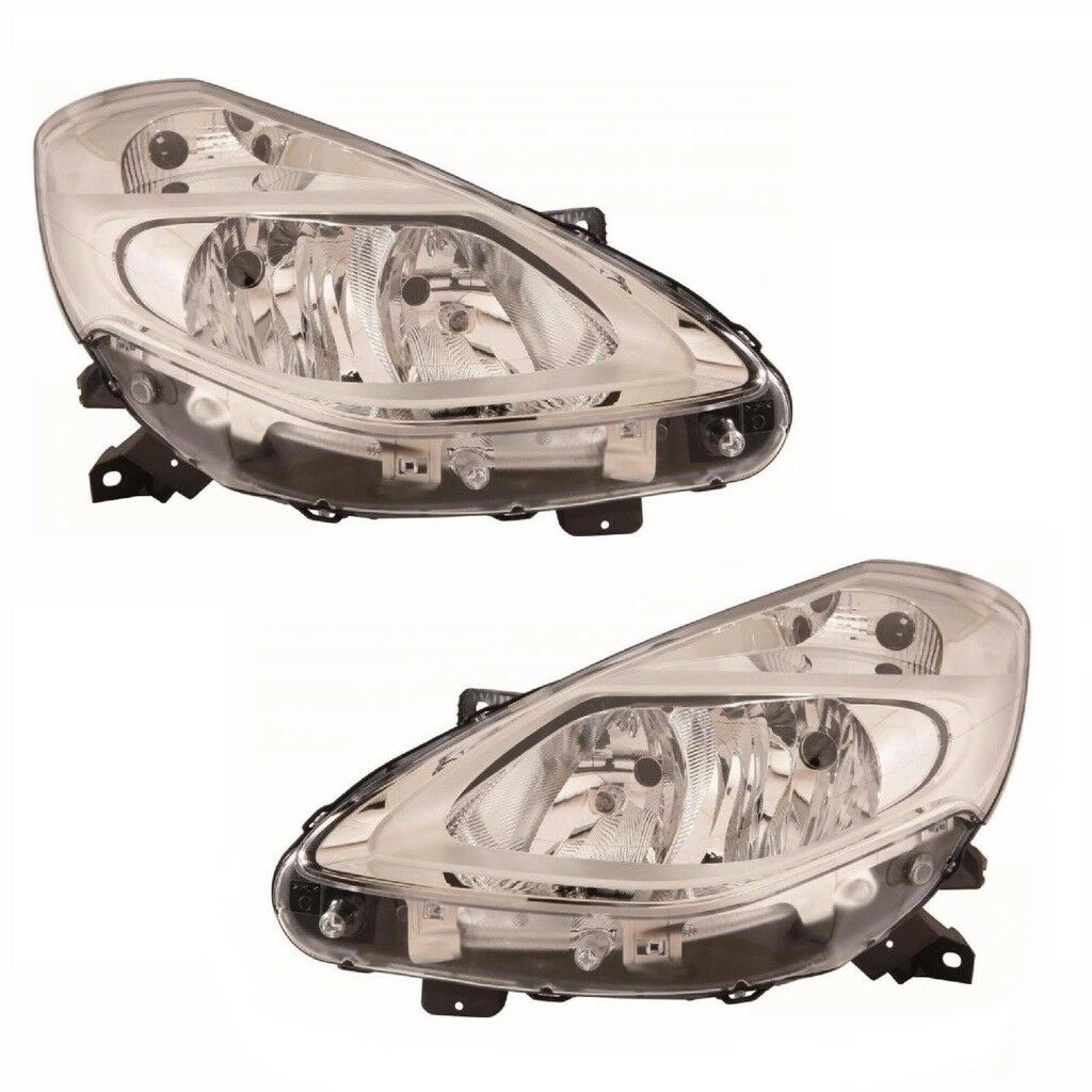 For Renault Clio Mk3 5 2009 Headlights Headlamps Chrome 1 Pair O S And N S Car Mod Shop