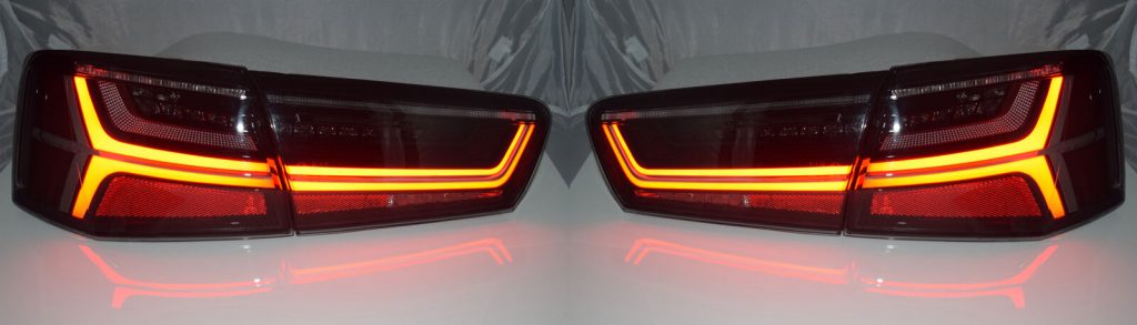 Back Rear Tail Lights Audi A6 C7 (saloon, 04/11-10/14) Smoked Dynamic ...