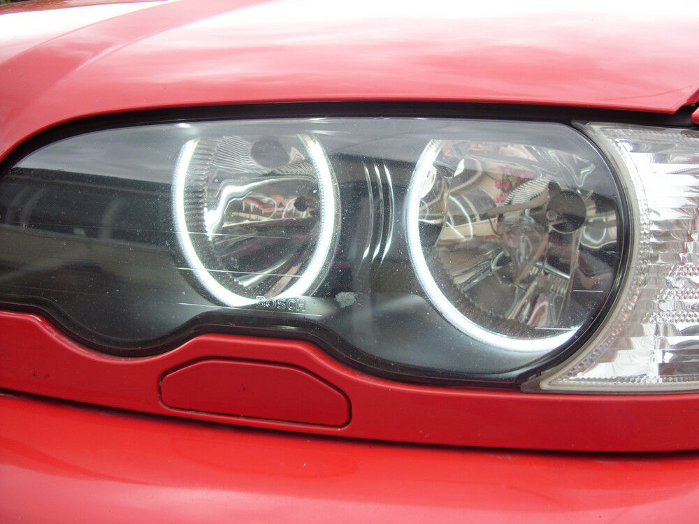 Xenon look Headlights with LED Angel Eyes for BMW 3 Series E46 