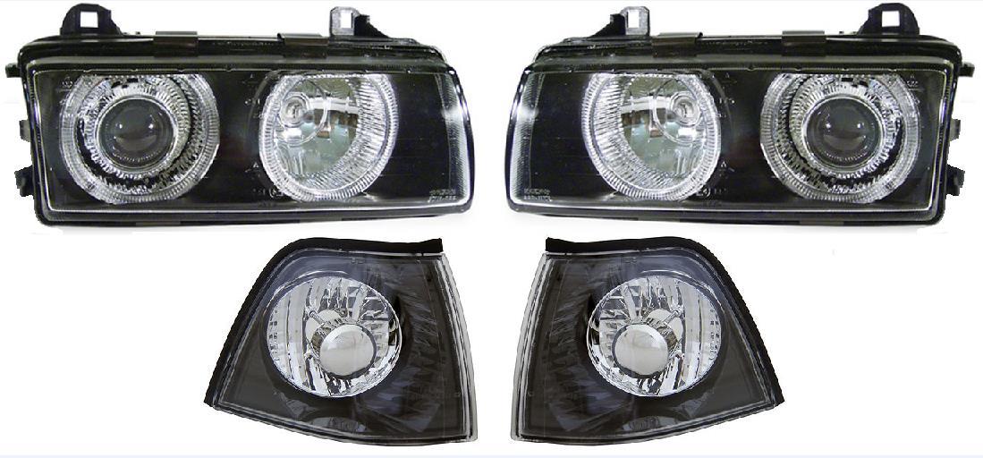Fog lights H1 black smoke pair for Peugeot 206 from 98 + 206 CC from 00