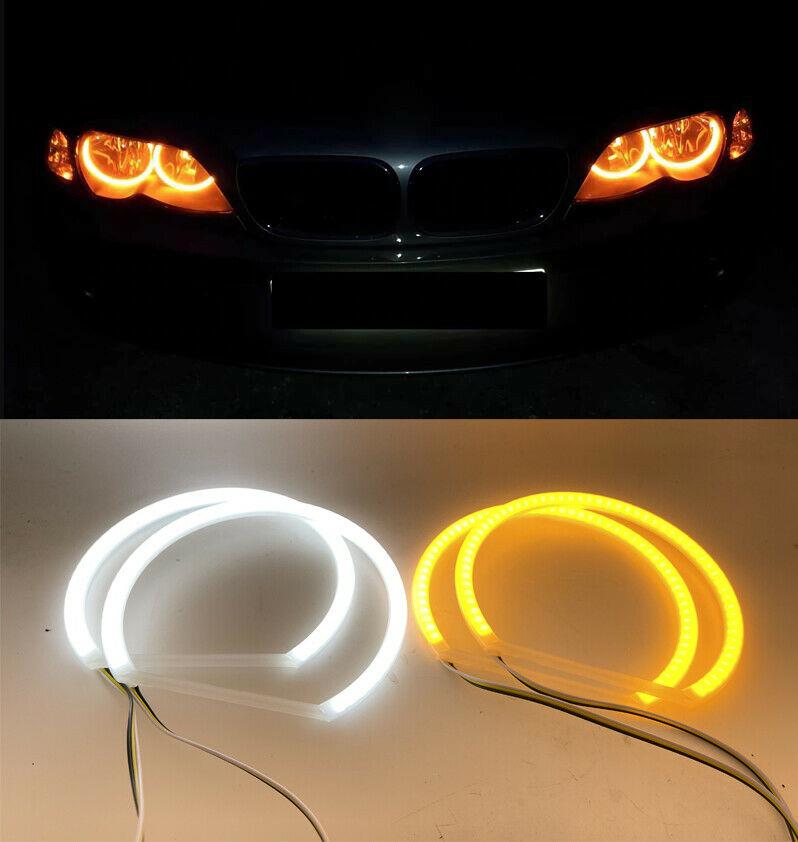 Switchback Halo Ring Cotton Light SMD LED Angel Eyes DRL For BMW E36 E38  E39 E46 - Car Mod Shop