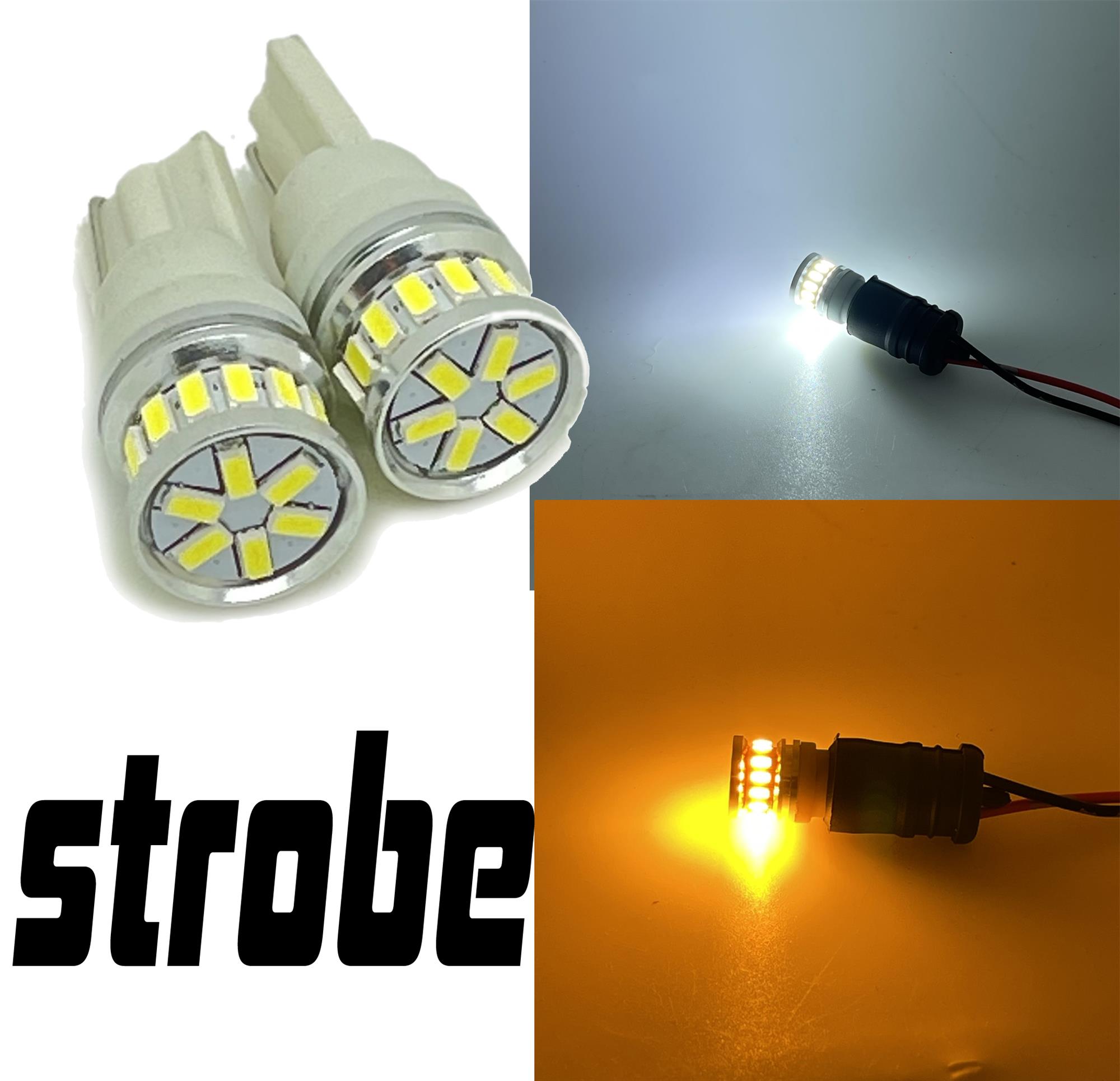 12v 24v Strobe flash warning LED T10 W5W 501 504 LED bulb lights recovery -  Car Mod Shop