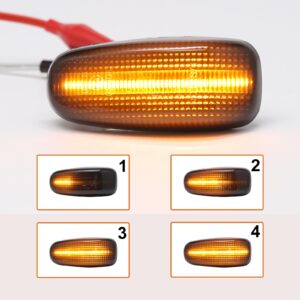 Dynamic side Repeaters indicators lights Smoked For Mercedes E-Class W210 95-02