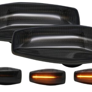 Dynamic LED side repeater indicator Turn Signal Lights Smoked For Hyundai Sonata (EF-B MY04) 2002-2005
